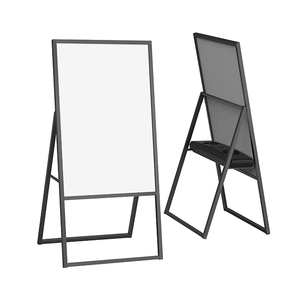 Support d'affichage pliable en aluminium sur pied, cadre à clipser simple face 60x90cm, personnalisable pour la vente au détail - Product Image 4