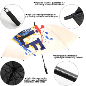 Wholesale 54 Inch Straight Portable Lightweight Windproof Travel Golf <b>Umbrella</b> for Men Women Customizable Logo Business Use - Product Image 5