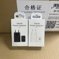 Chargeur rapide super rapide 15W haute Wuality USB type c PD avec câble de type C pour Samsung