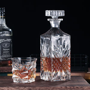 Hxglass Cristal Whisky Conjunto Com Garrafa Copo De Vinho Elegante Garrafa De Whisky 750ml - Product Image 3