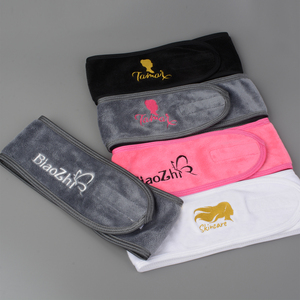 عصابة شعر وجه مكياج مخصصة من الألياف الدقيقة عصابة شعر للعناية بالوجه والسبا مع شعار - Product Image 2