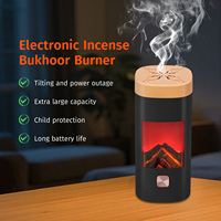 Nouveau Brûleur d'Encens Arabe Innovant Purificateur d'Air USB Rechargeable Diffuseur d'Arômes Électronique Chauffant en Céramique pour la Maison Parfum Bukhoor