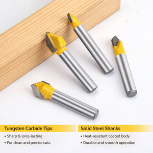 ACP Paneel Aluminium Composiet Frees 90 Graden V-Groef Bit AlTin Gecoate Carbide 2 Snijkanten OEM Aanpasbaar ACM Platen Frezen - Product Image 5