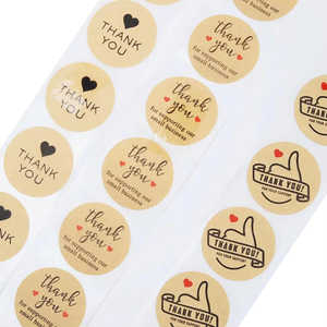 Làm cho tùy chỉnh của riêng bạn Vòng Cảm ơn bạn Sticker Doanh Nghiệp Nhỏ Cảm ơn bạn con dấu sticker hoa bao bì nhãn - Product Image 2