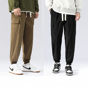 Pantaloni Casual da uomo autunno inverno 2023 pantaloni caldi ed eleganti per abbigliamento Casual - Product Image 1