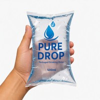 Rouleau de film alimentaire anti-poussière en LDPE avec logo personnalisé imprimé, impression en héliogravure, pour jus, soda, eau minérale, boissons énergisantes