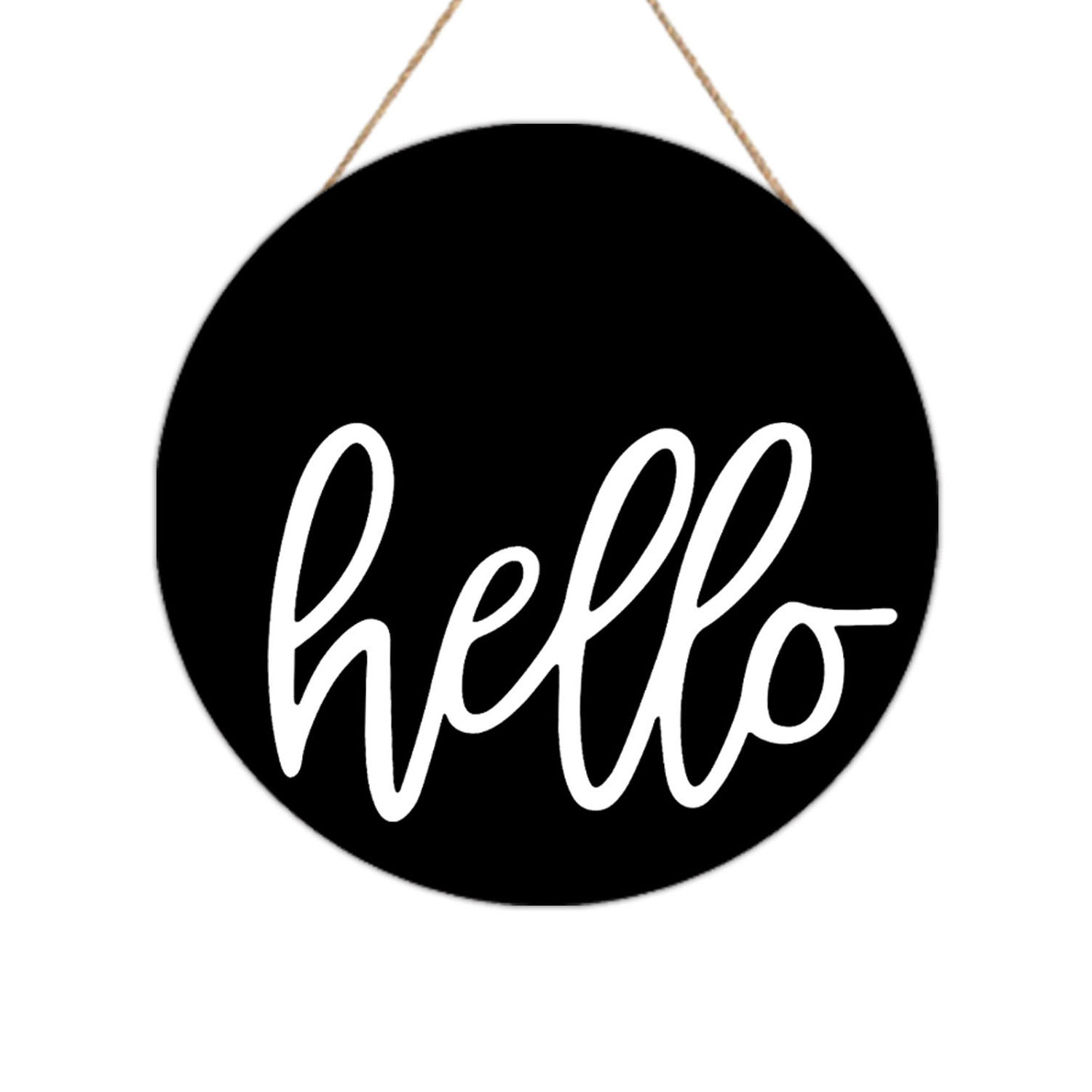 Деревянный круглый знак приветствия, необработанный круглый деревянный подвесной знак, входная дверь, крыльцо, для творчества, фермерский Декор