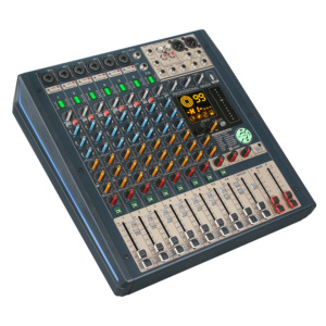 Console <span class=keywords><strong>de</strong></span> <span class=keywords><strong>mixage</strong></span> audio professionnelle portable 8 canaux Bluetooth avec alimentation fantôme 48V <span class=keywords><strong>pour</strong></span> diffusion en direct et podcasting - Product Image 3