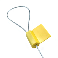 Sceau de câble de suivi jetable à logo personnalisé haute sécurité avec serrure GPS, câble en acier numéroté anti-effraction avec grande zone d'impression