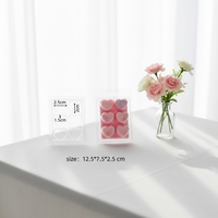 Boîte à clapet transparente personnalisée pour l'emballage des bougies, matériau PET/PVC, design pliable, logo personnalisable