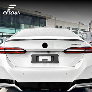 2024 for BMW 5 Series I5 G60 M5 Tail Top <strong>Spoiler</strong> ABS Piano Black <strong>Carbon</strong> <strong>Fiber</strong> Pattern Fixed Rear Wing Cross-Border Modification - Product Image 5