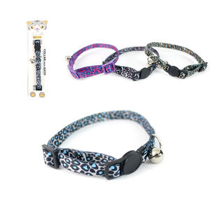 Collar Moderno y Elegante para Gatos, Resistente, 1.0x (20-31), Estilo Occidental, Patrón de Leopardo, Nailon con Cierre de Hebilla para Mascotas - Product Image 4