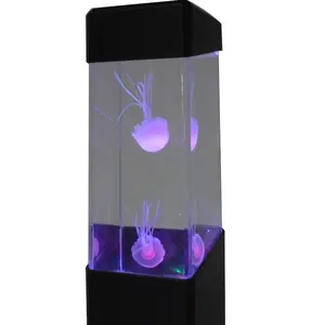 38 Years Professional Factor 9" LED Jellyfish Lava Lamp Aquarium Mood Night Light Lamp Desk Decorate Jellyfish Lamp