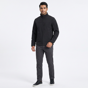 Chaqueta Premium para Hombre 2026, de Spandex/Poliéster, Impermeable, Transpirable, con Cuello Alto, Cierre Completo con Cremallera, Color Negro - Product Image 1