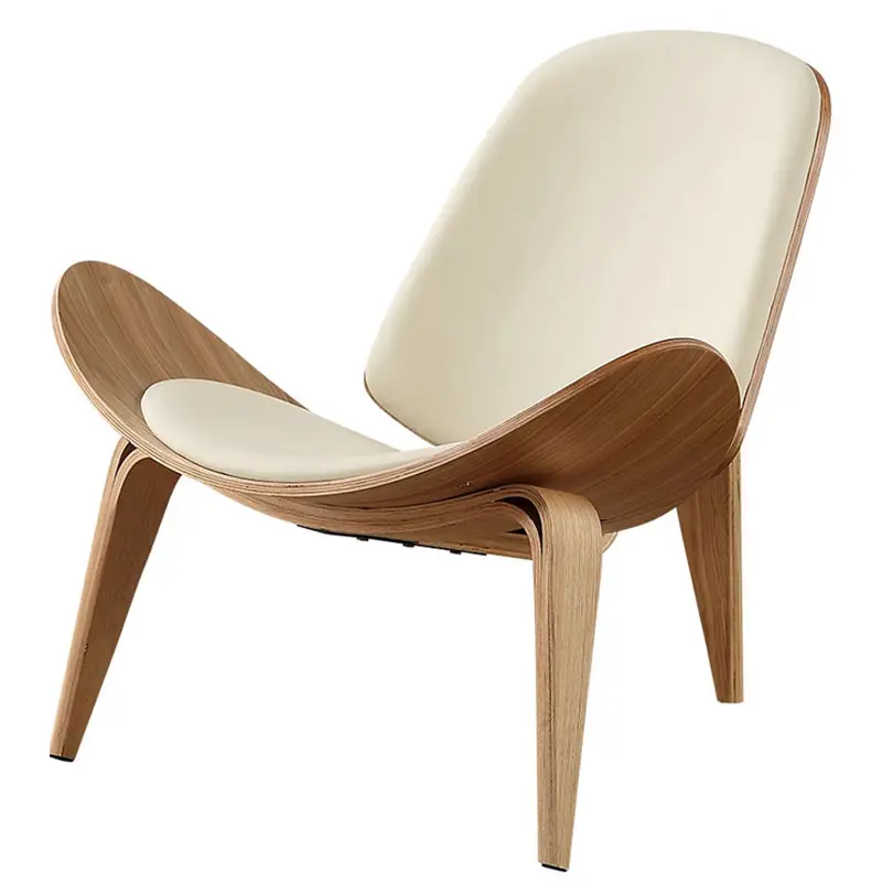 नॉर्डिक रचनात्मक डिजाइनर खोल कुर्सी मुस्कान के लिए हवाई जहाज लाउंज कुर्सी कमरे में रहने वाले लकड़ी प्लाईवुड खोल कुर्सी