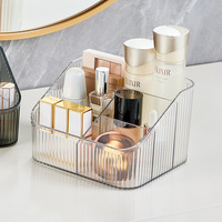Boîte de rangement cosmétique JX Light Luxury en PET avec compartiments pour bureau, rouge à lèvres, parfum, soins de la peau, fard à paupières - Luxe