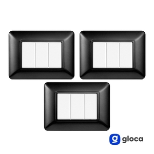 Interruttore a parete Gloca a 3 vie in plastica, facile installazione per Matix - Product Image 2