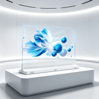 Afficheur numérique innovant à écran OLED transparent de 55 pouces, conception intérieure OEM, pour ascenseurs, magasins de détail, éducation, bureau