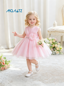 MQATZ Vestito da Principessa per Bambina, Abito Estivo per Festa di Compleanno, Costume da Damigella 0-3 Anni L3209XZ - Product Image 3