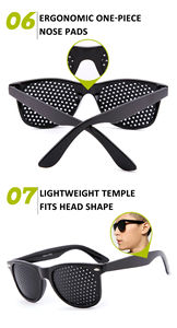 Nouvelles lunettes anti-myopie et astigmatisme, correction de la vision, anti-fatigue, à trous perforés, pour hommes et femmes, amélioration de la vue 2024 - Product Image 3