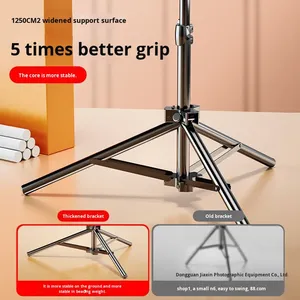 Support de téléphone tré<span class=keywords><strong>pied</strong></span> pliable en alliage de fer léger pour diffusion en direct, prise de vue vidéo et éclairage d'appoint beauté (vente en gros) - Product Image 4