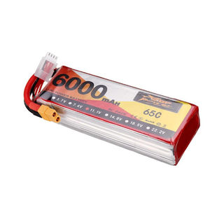 แบตเตอรี่<span class=keywords><strong>11.1V</strong></span> 65C 3S ชาร์จได้ <span class=keywords><strong>Lipo</strong></span> 6000mAh Drone RC - Product Image 3
