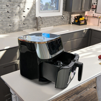 Friteuse à air numérique moderne OEM avec écran tactile LED, température réglable, électrique, pour usage domestique, four à air chaud personnalisé