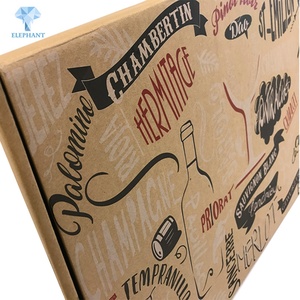 Emballage en carton ondulé perforé pour 12 bouteilles d'eau ou de vin, boîte d'expédition - Product Image 5