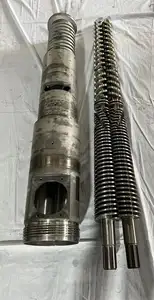 Parafuso e cilindro para máquinas de plástico PVC para parafuso bimetálico hdpe e cilindro para máquina extrusora de plástico