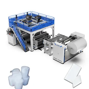 Automatische Hochgeschwindigkeits-Maschine zur Herstellung von 2500 mm 4-lagigen PE-Luftblasen folien aus Kunststoff