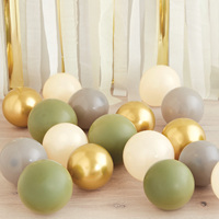 Ballons en latex Macaron en gros 12 pouces Bannière Joyeux Anniversaire Ballons Macaron pas chers Ballons en métal perlé