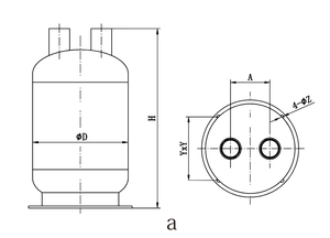 Accumulateurs de ligne d'aspiration en acier inoxydable série <span class=keywords><strong>DNQ</strong></span> Tianyicool – Pièce pour compresseur à vis de climatisation et de réfrigération - Product Image 3