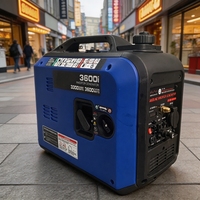 Générateur à inverseur bi-carburant 3,5 kW 3,5 kVA essence/GPL, super silencieux, alimentation portable