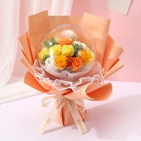 Bouquet de fleurs artificielles direct d'usine Ballon Bobo Bobo Meilleur cadeau pour la fête des mères Cadeau de la Saint-Valentin