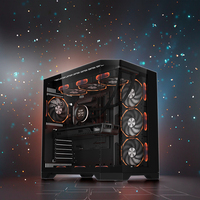 Yeni masaüstü tam kule oyun bilgisayarı vaka RGB ATX kabine 240 su soğutmalı Fan PC bilgisayar durumda destekler