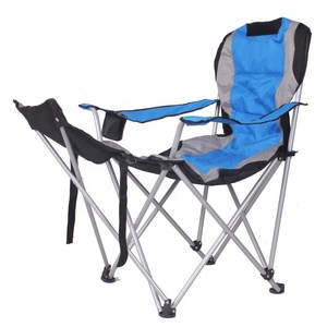 Sedie pieghevoli da esterno sedie da campeggio poggiapiedi reclinabili portabicchieri posteriore regolabile sedia da pesca reclinabile pieghevole escursionismo spiaggia - Product Image 5