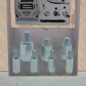 Kit de fixation murale décoratif Sinhoo Custom M8 en acier au carbone zingué, rondelles hexagonales moletées de 14 mm pour panneaux d'affichage - Product Image 3