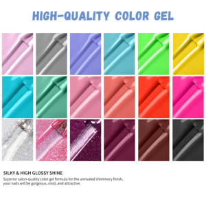 Esmalte de <span class=keywords><strong>Uñas</strong></span> en Gel UV Transparente Color Ámbar, 10 Colores, Semipermanente, Removible, Base de Agua, Gel UV LED - Product Image 5