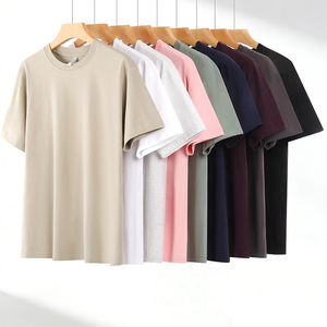 เสื้อยืดโอเวอร์ไซส์ ผ้าฝ้าย 100% เนื้อหนา พรีเมียม แฟชั่น ลายนูน เรียบง่าย สกรีนลายได้ตามสั่ง สำหรับผู้ชายและผู้หญิง สไตล์ลำลอง - Product Image 1