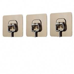 ตะขอแขวนลวดสแตนเลสกาวเหนียวแน่น สำหรับประตู เสื้อผ้า ห้องน้ำ ห้องครัว ห้องนั่งเล่น ติดผนังโดยไม่ต้องใช้ตะปู และวัสดุหนัง - Product Image 4