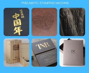 Automatic Pneumatic Stamping Embossing Printing Machine Heat Press Plate <b>Leather</b> Wood Plastic Card Paper Napkin Hot Foil Logo - Product Image 6