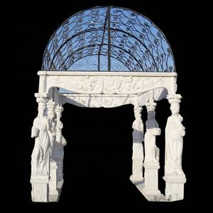 Piedra <span class=keywords><strong>de</strong></span> mármol Natural espeleología jardín línea pérgola gazebo para venta - Product Image 6