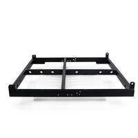 FL-12D Châssis supérieur en métal avec pare-chocs pour accessoires de haut-parleur, pour crossover externe, line array, grille double 12 pouces, professionnel haute performance