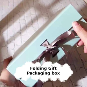 Luxury Rigid Cardboard Custom Matt Folding Closure Flip Top <b>Box</b> Manufacturer Perfume Packaging Paper Gift <b>Box</b> With Ribbon - Product Image 5