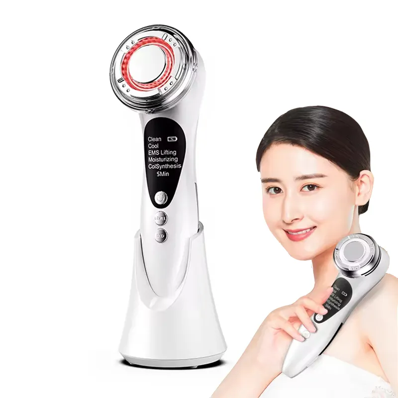 Điện mặt cổ nâng Massager chăm sóc da chống nhăn cầm tay liệu pháp ánh sáng RF EMS đa chức năng vẻ đẹp thiết bị