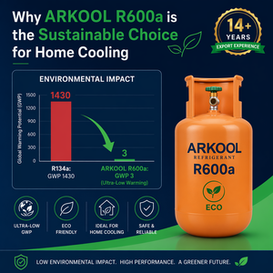 Gas Refrigerante ARKOOL R600a, 99.9% Isobutano, 100% Cero GWP, Mejor que R134a para Refrigeradores Domésticos, Certificado DOT CE REACH, Precio - Product Image 2