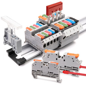 Connecteur de câble à ressort sans pression à branchement rapide série KV, bornier de montage sur rail DIN pour panneau électrique - Product Image 1