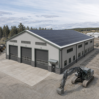 Atelier de service pour pneus et batteries, réparation de roues automobiles, entretien de véhicules, bâtiment préfabriqué en structure acier
