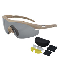Lunettes tactiques de haute qualité CS Live Shooting Résistance aux chocs Coupe-vent Poussière HD Équitation Ski Montagne Lunettes Cadres ignifuges