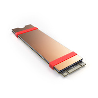 Nouveau M.2 2280 ordinateur portable NVMe dissipateur de chaleur à semi-conducteurs en cuivre pur radiateur gilet roulement à billes LED ventilateur d'air de refroidissement pour disque dur